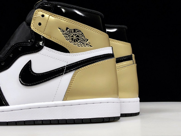jordan 1 retro high nrg patent gold toe  861428-007
