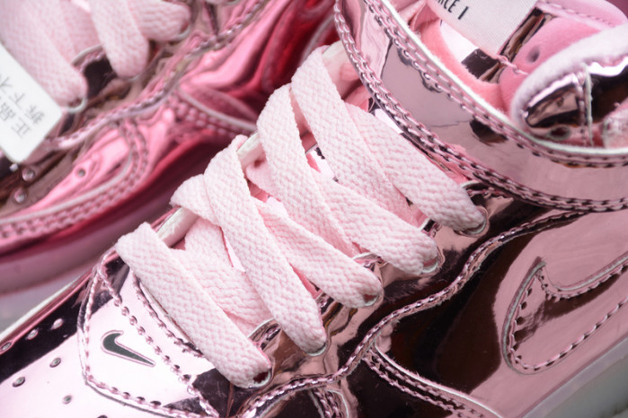 kids nike air force 1 mid wb pink rose 314197-8300