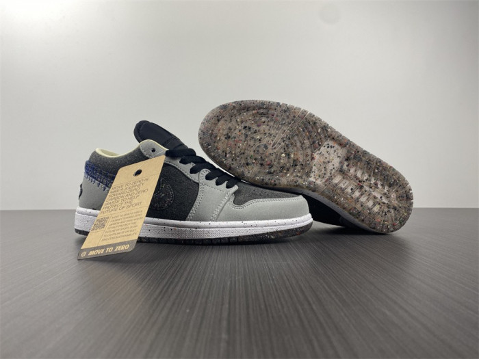 jordan 1 low crater black grey - dm4657-001