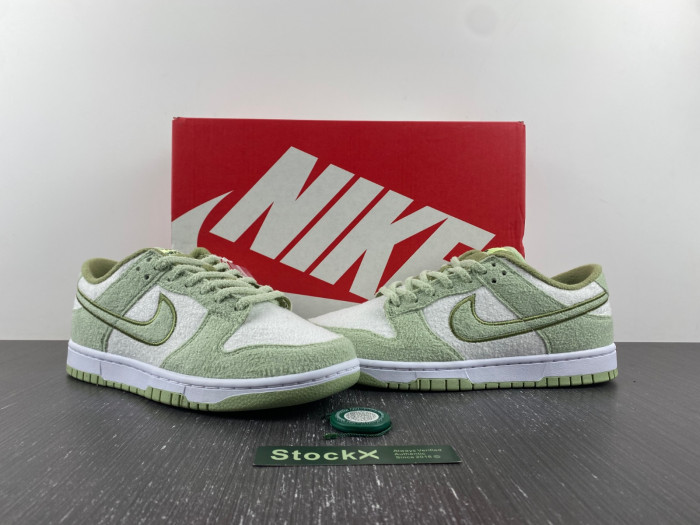 nike dunk low "fleece green" dq7579-300