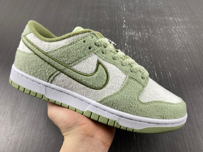 nike dunk low "fleece green" dq7579-300