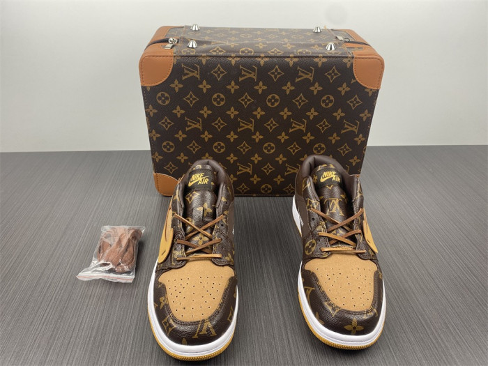 air jordan 1 ofw-louiv low  (with case)