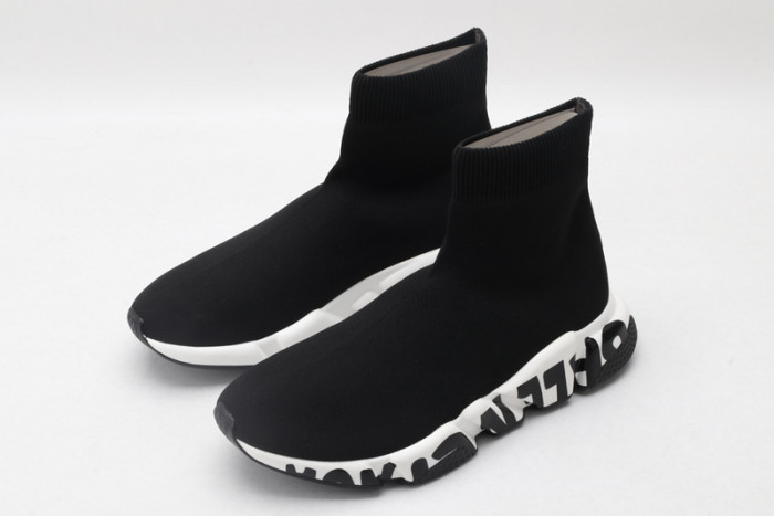 blcg speed sneaker black-white 605972 w05ge 1015