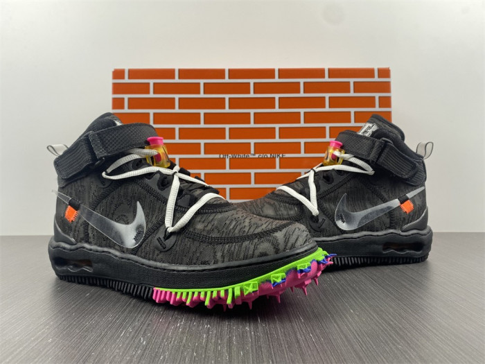 ofw x nike air force 1 mid black do6290-100