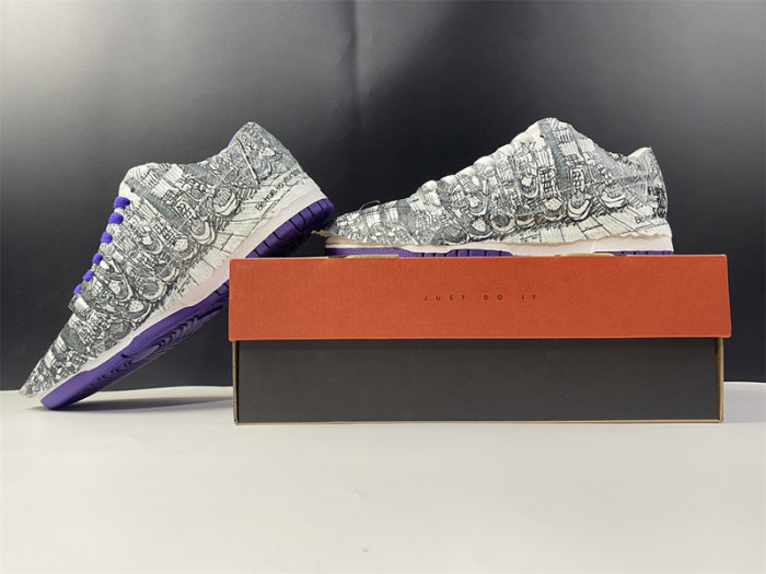 nike dunk low "flip the old school" dj4636-100