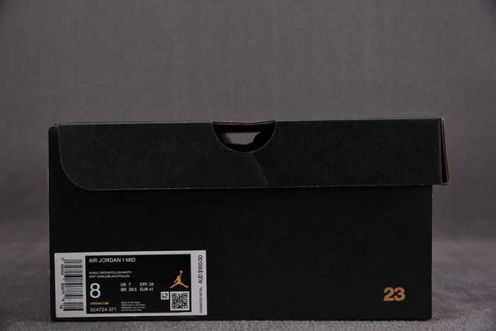 air jordan 1 mid green yellow 554724-371
