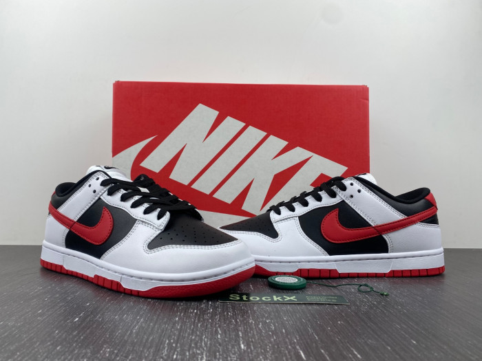 nike dunk low "white/black/red" fd9762-061