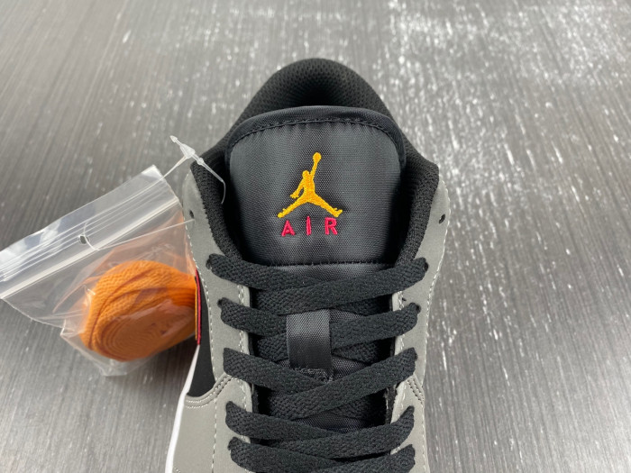 air jordan 1 low light graphite vivid orange fn7308-008