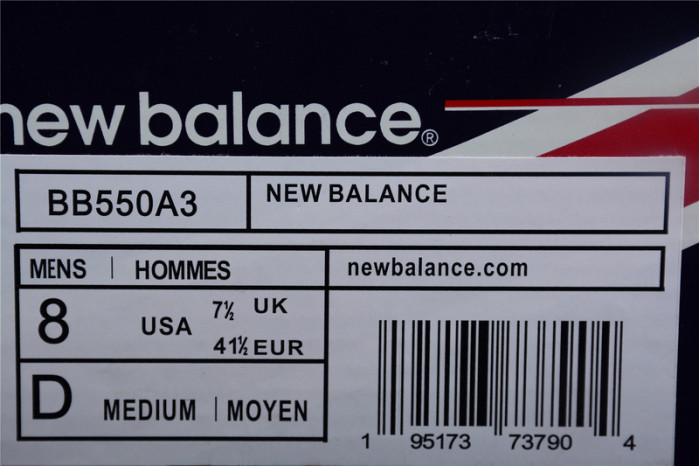new balance 550 aime leon dore white navy red bb550a3