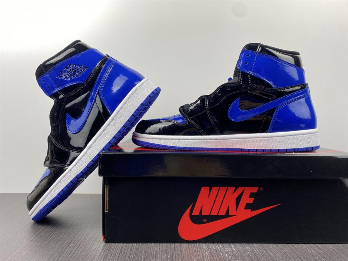 air jordan 1 dark marina blue patent leather 555088-404