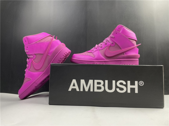 nike dunk high ambush active fuchsia - cu7544-600